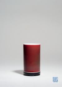清道光·霁红釉笔筒