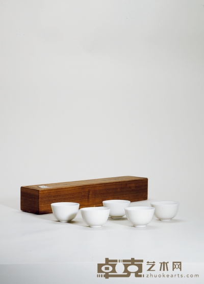 清中期·德化窑杯(一组五件) 高:4.2cm直径:7cm数量:5