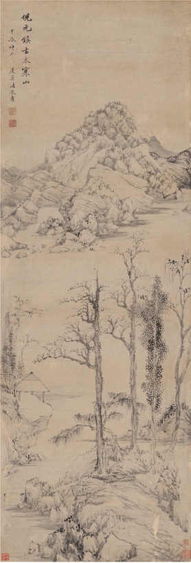 潘恭寿 古木寒山图