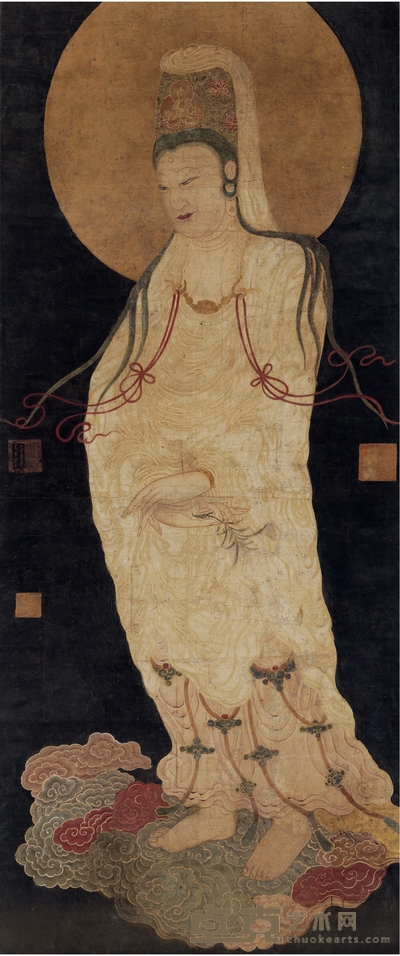 佚 名 观音像 181.5×76.5cm    