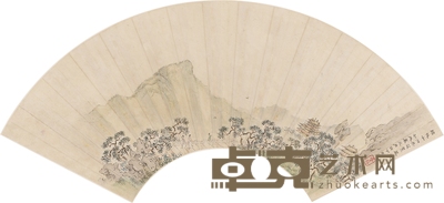 王 霖 寻春图 51.5×17cm