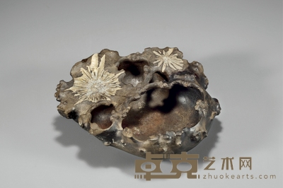 清·菊花石洗 高15cm 长16.5cm