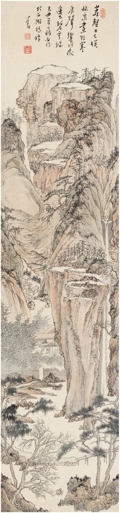 溥 儒 岩壑林泉图
