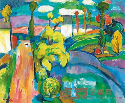 陈钧德 风景 56.5×69cm