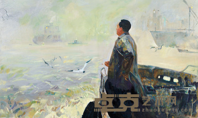 蔡江白 破雾前行 116×196.5cm