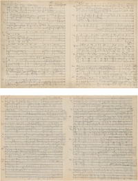 理查德德·施特劳斯  歌剧《达娜厄的爱情》第三幕第二场完整乐谱创作稿