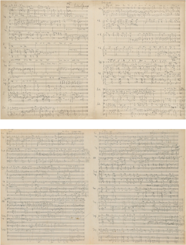理查德德·施特劳斯  歌剧《达娜厄的爱情》第三幕第二场完整乐谱创作稿