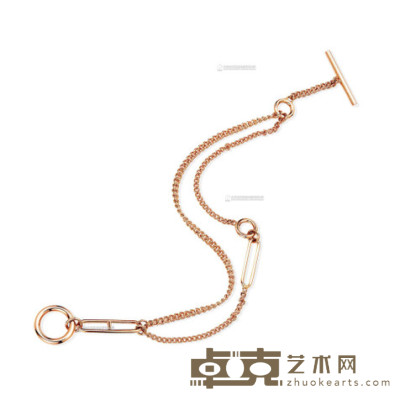爱马仕  18K玫瑰金COLLIER ECHAPPEE系列项链 40cm