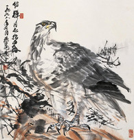 黄胄 1978年作 英雄图 立轴