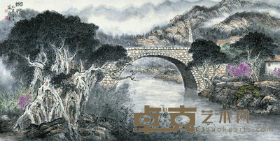 杨敬云 2009年作 乡情 镜心 68×136cm