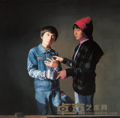 陈承卫 2006年作 本命年三·谆谆教诲 130×130cm