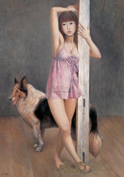 陈漫天 2008年作 90后MM 134×95cm