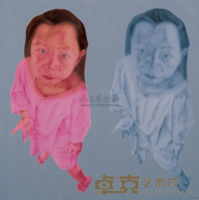 黄峻 2006年作 女孩的影像 150×150cm