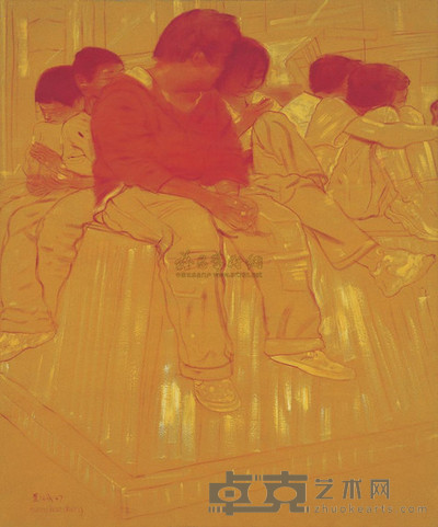 黄汉成 2007年作 人与商业 06.10.02(16) 180×150cm