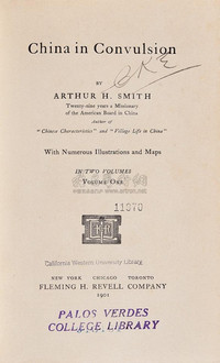 BY ARTHUR H. SMITH CHINA IN CONVULSION