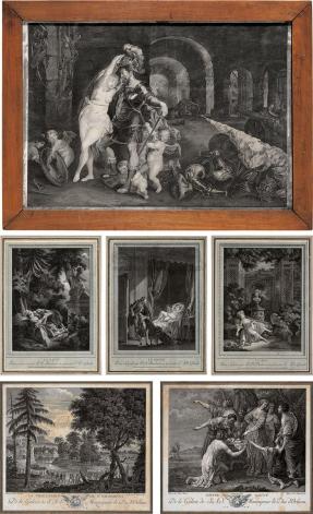 安东尼·波杜安 德拉奈 （法国） 18世纪作 十八世纪铜版画 （六件）