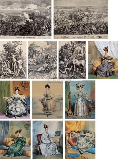 古斯塔夫·多雷 丢勒 阿什勒·德维亚 19/20世纪作 十九世纪铜版画 （十二件）