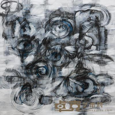 易鹤达 2008年作 走过现实年代里的花 150×150cm