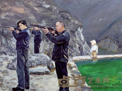 刘小东 1996年作 射击 180×230cm