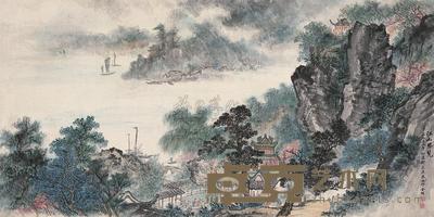 朱梅邨 郑幕康 1959年作 江山胜览 镜心 105×205cm