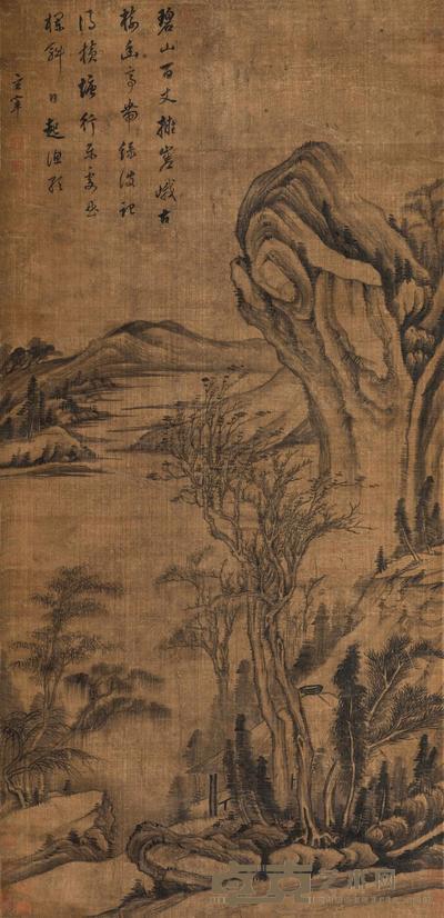 董其昌 山水 镜心 120×57cm