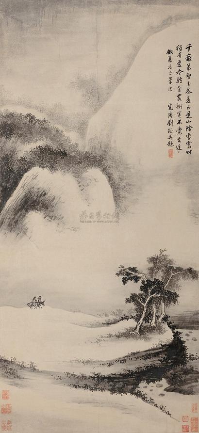 刘珏 仿夏禹玉山水  立轴
