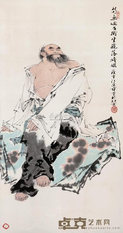 范曾 1980年作 人物 镜心 129×68cm