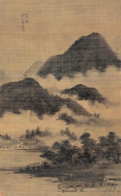 方方壶 仙逸小景 立轴 60×36cm