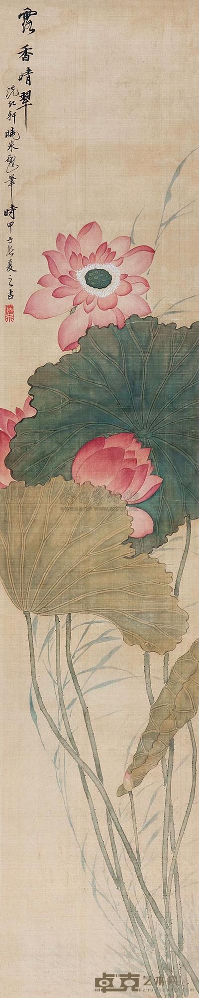 姜晓泉 露香晴翠 立轴 132×26cm