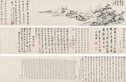 许友 山居图 手卷