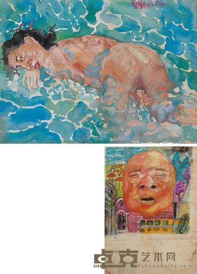 刘炜 1994年作 无题 21×30cm