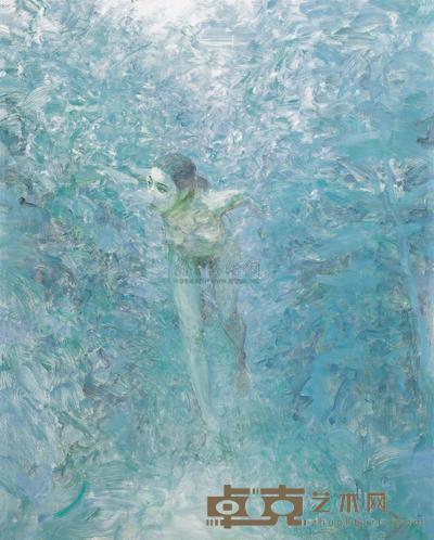 何多苓 2008年作 小绿人 150×120cm
