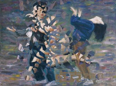 李天元 1995年作 气功 97×130cm