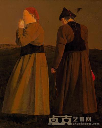 张正刚 1989年作 心愿 80.5×65.5cm