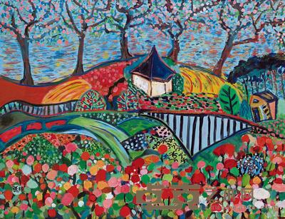 黄腾辉 小王子的玫瑰园 90×116cm