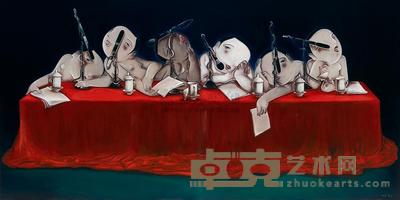 贾刚 2008年作 发言权 150×300cm