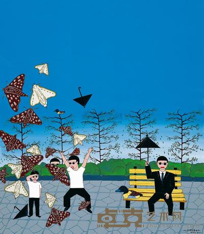 徐毛毛 2009年作 恐怖故事之蛾子 150×130cm