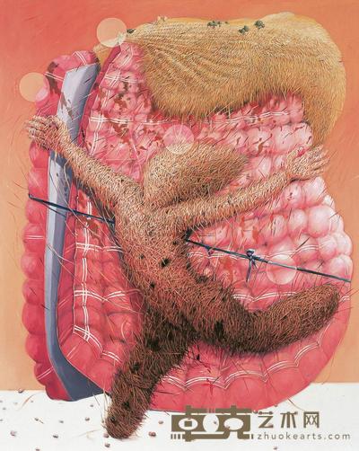佐奔 2009年作 地床之舞 200×160cm