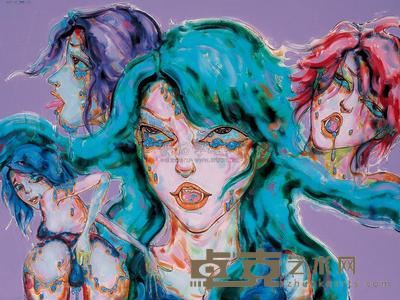 沈娜 2007年作 崩溃边缘的女人 150×200cm