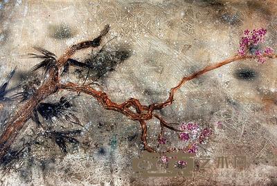 李奇安 2009年作 延伸·树影 165×245cm