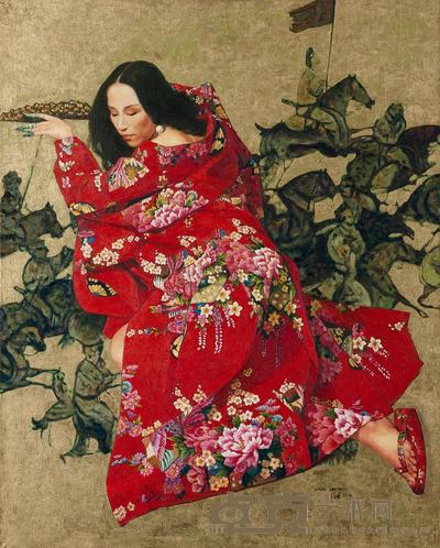 王俊英 2004年作 历史的天空 130×97cm