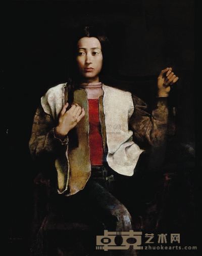 郭润文 2002年作 梳妆 100×80cm