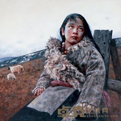艾轩 2010年作 荒原寒秋 130×130cm