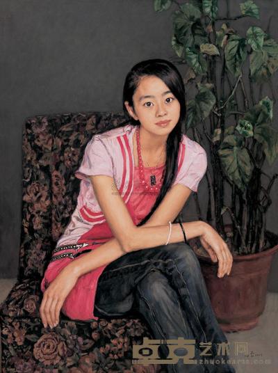 杨飞云 2008年作 少女 130×97cm