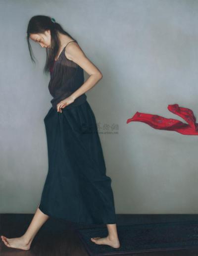 李贵君 2004年作 飘动的红丝巾