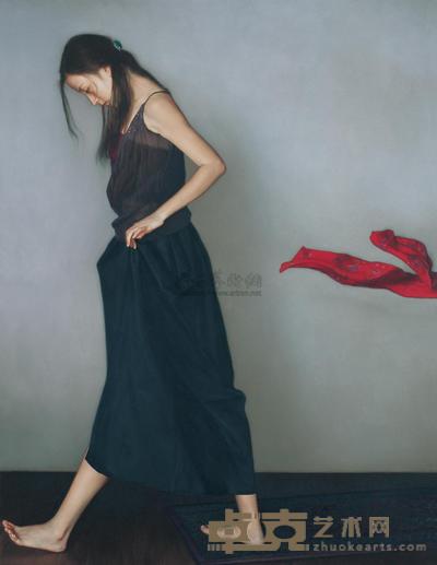 李贵君 2004年作 飘动的红丝巾 145×113cm