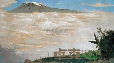 吴冠中 1975年作 乞力马扎罗雪山 100×180cm