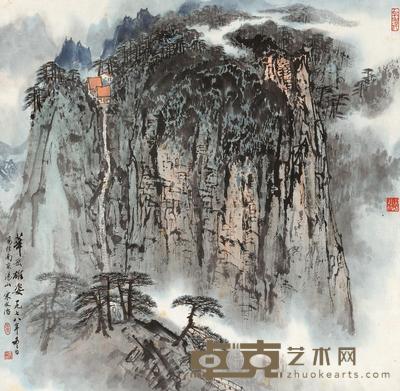 宋文治 1978年作 华岳雄姿 立轴 64×64cm