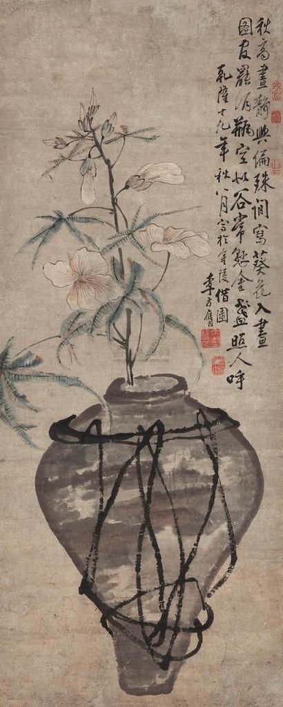 李方膺 （传） 花卉 立轴