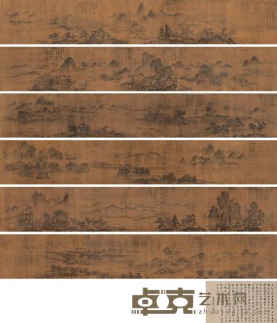 王维 （款） 辋川图 手卷 31×1248cm